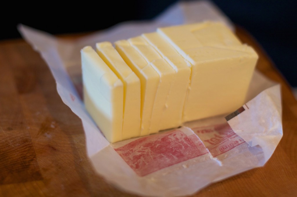 Four tablespoons of butter