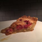 Slice of raspberry tart